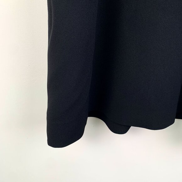 Chloé Multi-Layer Silk Ruffled Sleeve Dress 36 XS Round Neck Black & White - Picture 5 of 7